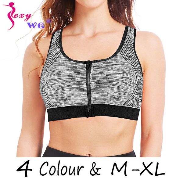 sexywg sports yoga bras for women home fitness push up brassiere running gym active wear zipper sport bra underwear crop, White;black
sexywg sports yoga bras for women home fitness push up brassiere running gym active wear zipper sport bra underwear crop, White;black