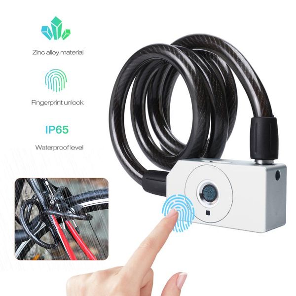 fingerprint motorcycle lock bike lock anti-theft key usb charge waterproof 39.4 inch cable locks for bike motorcycle door
fingerprint motorcycle lock bike lock anti-theft key usb charge waterproof 39.4 inch cable locks for bike motorcycle door