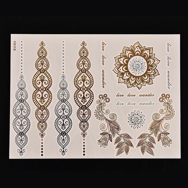 wholesale body paint tattoo taty glitter gold tattoo stickers metal temporary flash tattoos arabic henna tattoo new
wholesale body paint tattoo taty glitter gold tattoo stickers metal temporary flash tattoos arabic henna tattoo new