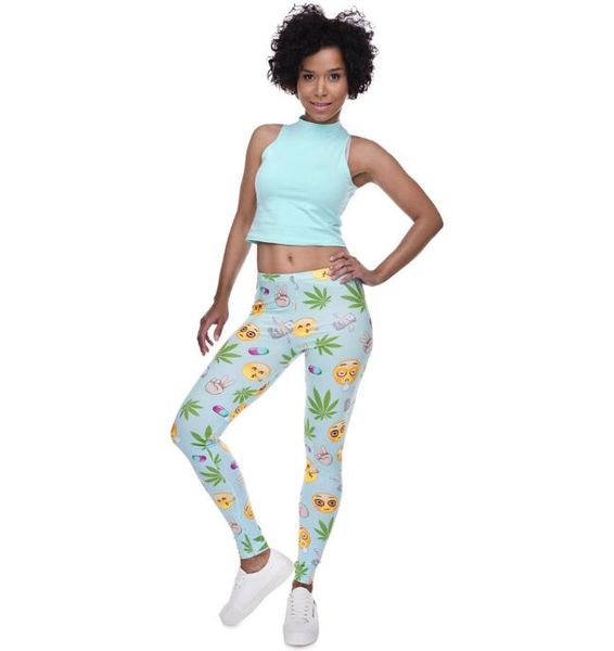 women leggings emoji lucky leaf 3d graphic print girl skinny stretchy yoga wear pants gym fitness lady soft tight capris trousers, White;black
women leggings emoji lucky leaf 3d graphic print girl skinny stretchy yoga wear pants gym fitness lady soft tight capris trousers, White;black