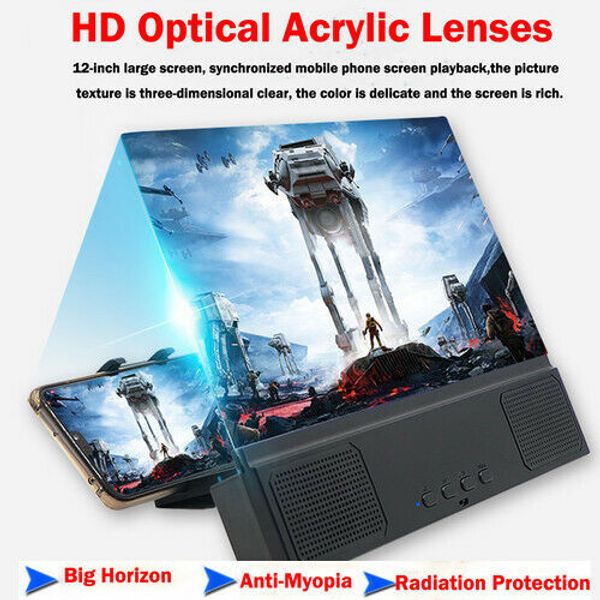 12 дюймов экрана мобильного телефона magnifier 3d hd видео усилитель смартфон stand встроенный bluetooth stereo
12 дюймов экрана мобильного телефона magnifier 3d hd видео усилитель смартфон stand встроенный bluetooth stereo