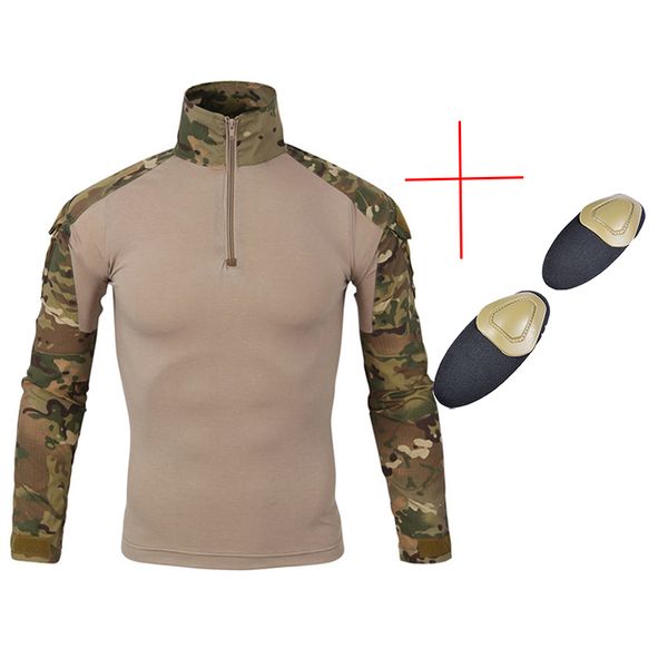 multicam army combat shirt uniform tactical shirt with elbow pads camouflage hunting clothes ghillie suit top, Camo
multicam army combat shirt uniform tactical shirt with elbow pads camouflage hunting clothes ghillie suit top, Camo