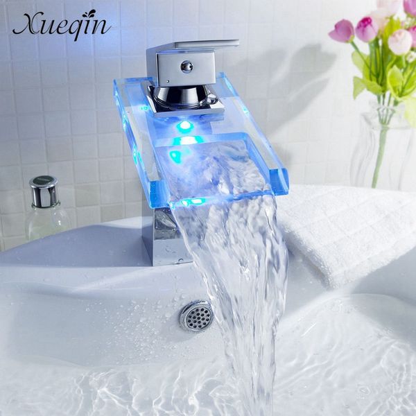 xueqin led changes glass waterfal bathroom bath tub sink basin faucet mix tap single handle kitchen water faucet
xueqin led changes glass waterfal bathroom bath tub sink basin faucet mix tap single handle kitchen water faucet