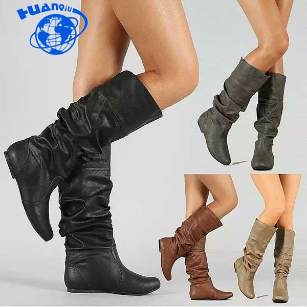 women thigh high boots shoes women pleat faux fur winter snow boots leather knee high long winter boot plus size st305, Black
women thigh high boots shoes women pleat faux fur winter snow boots leather knee high long winter boot plus size st305, Black