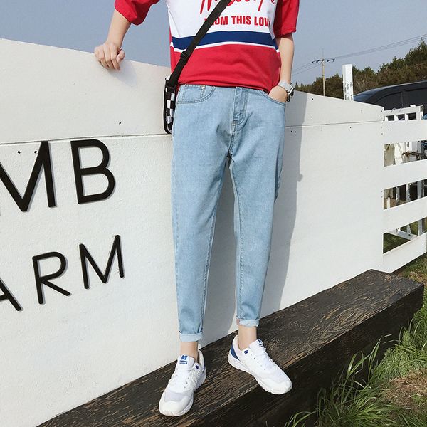 summer autumn fashion 2020 ankle length jeans men's korean style light blue jeans boys thin teenagers boys casual pants men
summer autumn fashion 2020 ankle length jeans men's korean style light blue jeans boys thin teenagers boys casual pants men