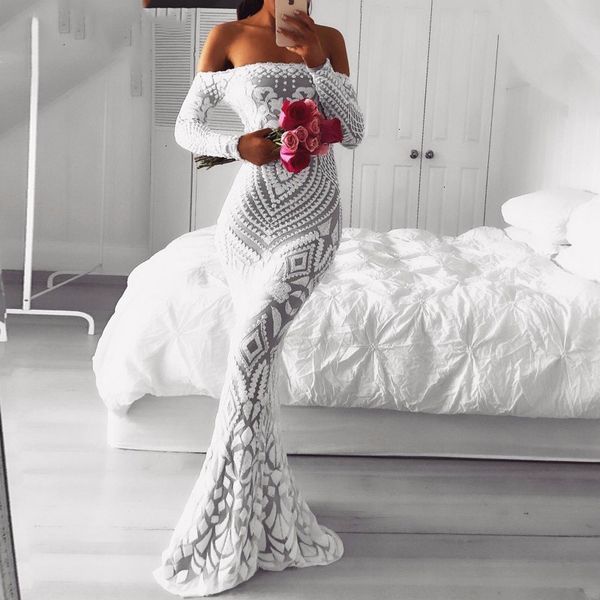 white dress women designer clothes off shoulder maxi long dress 2019 mesh sequin dress women strapless party summer dresses vestido, Black;gray
white dress women designer clothes off shoulder maxi long dress 2019 mesh sequin dress women strapless party summer dresses vestido, Black;gray