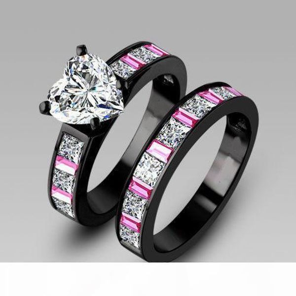 classic victoria wieck luxury jewelry pink sapphire diamonique cz diamond 10kt black gold filled 2 wedding women ring set size 5-11, Slivery;golden
classic victoria wieck luxury jewelry pink sapphire diamonique cz diamond 10kt black gold filled 2 wedding women ring set size 5-11, Slivery;golden
