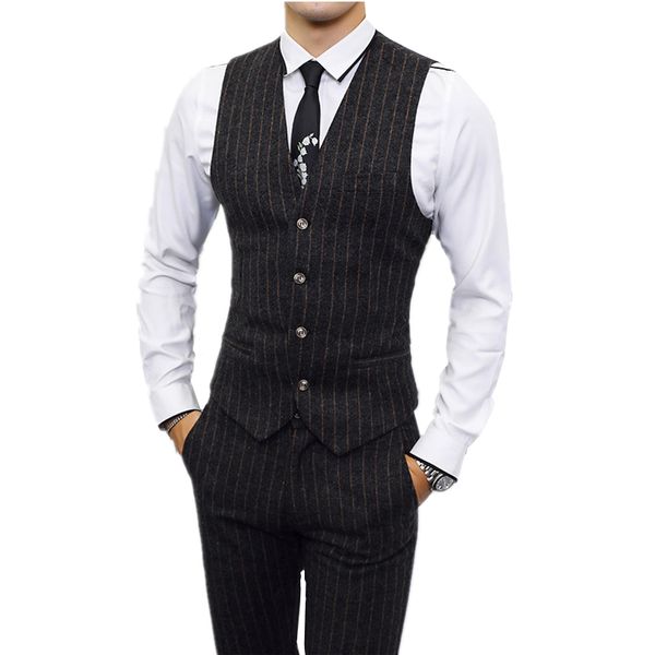 stripe vest waistcoat men and pant business casual vest men suit asia size s - 6xl mens vests pants, Black;white
stripe vest waistcoat men and pant business casual vest men suit asia size s - 6xl mens vests pants, Black;white