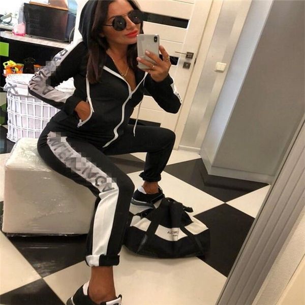 womens 2pcs designer suits clothing fashion brand letter print women tracksuits hooded long sleeved pants sports sets, Gray
womens 2pcs designer suits clothing fashion brand letter print women tracksuits hooded long sleeved pants sports sets, Gray
