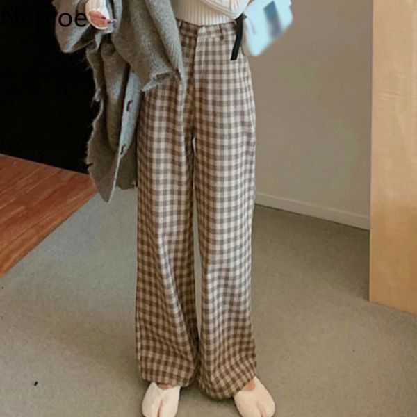 neploe retro color match plaid pantalones high waist hip slim wide leg pants autumn spring 2020 new loose casual trousers 48102, Black;white
neploe retro color match plaid pantalones high waist hip slim wide leg pants autumn spring 2020 new loose casual trousers 48102, Black;white