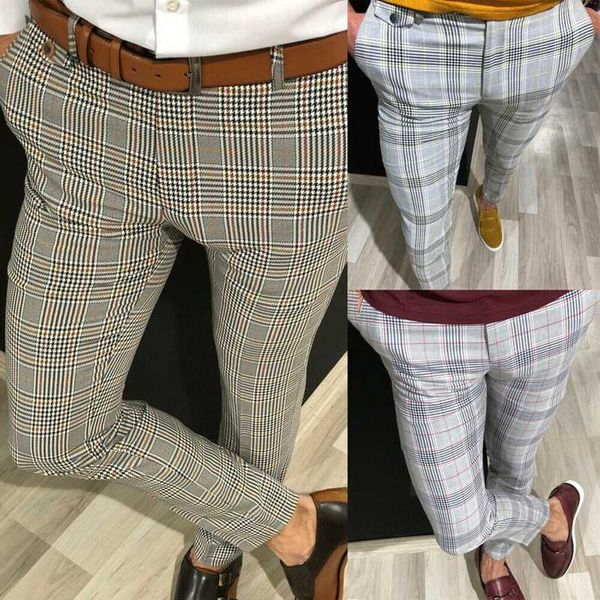 men's casual plaid pants fashion trend hommes skinny business casual slim fit formal party pants slacks plaid long, Black
men's casual plaid pants fashion trend hommes skinny business casual slim fit formal party pants slacks plaid long, Black