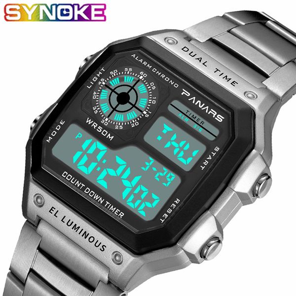 synoke 2019 digital g style sports mens watch watches men's wristwatch clock mens wrist watches waterproof, Slivery;brown
synoke 2019 digital g style sports mens watch watches men's wristwatch clock mens wrist watches waterproof, Slivery;brown