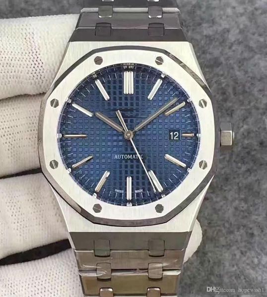 2019 mens watch automatic mechanical movement blue dial royal oak series mens watch 15400 stainless steel mens watches with box, Slivery;brown
2019 mens watch automatic mechanical movement blue dial royal oak series mens watch 15400 stainless steel mens watches with box, Slivery;brown