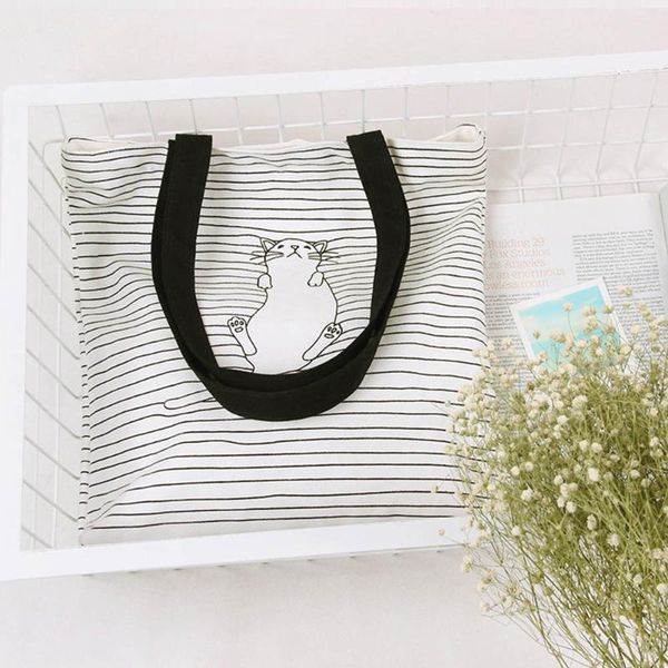 women striped cat pattern canvas shoulder bag cute handbag simple casual messenger bags k-best
women striped cat pattern canvas shoulder bag cute handbag simple casual messenger bags k-best