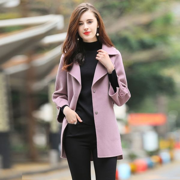 new autumn winter coat women 100% wool coat female spring 2020 women's jacket double-side cashmere coats outerwear, Black
new autumn winter coat women 100% wool coat female spring 2020 women's jacket double-side cashmere coats outerwear, Black