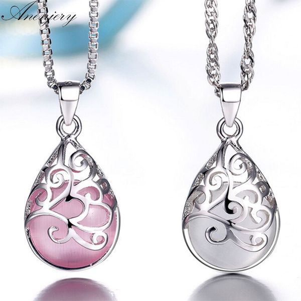 anenjery 925 sterling silver necklace love angle tear moonlight opal pendant neckace for women gift 45cm box chain choker s-n83
anenjery 925 sterling silver necklace love angle tear moonlight opal pendant neckace for women gift 45cm box chain choker s-n83