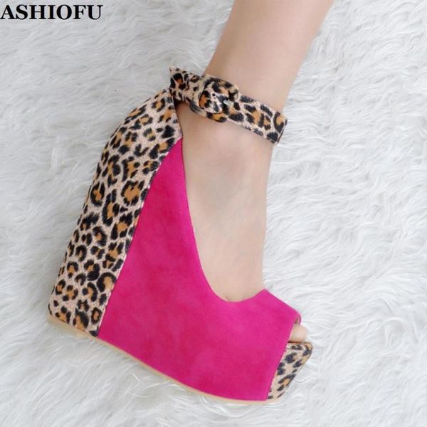 ashiofu handmade real ps women's wadge heel pumps patchwork leopard party dress shoes peep-toe evening fashion shoes, Black
ashiofu handmade real ps women's wadge heel pumps patchwork leopard party dress shoes peep-toe evening fashion shoes, Black
