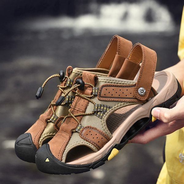 2019 casual men's shoes beach shoes fashion men's slippers anti-collision toe cap large size sandals 38-47, Black
2019 casual men's shoes beach shoes fashion men's slippers anti-collision toe cap large size sandals 38-47, Black