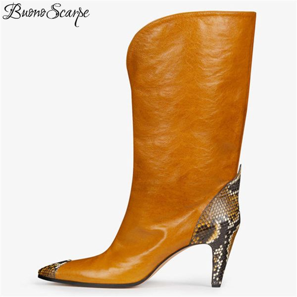 buonoscarpe snake pattern shoes brand knee high boots women high heel winter party shoes night club prom motorcycle boots, Black
buonoscarpe snake pattern shoes brand knee high boots women high heel winter party shoes night club prom motorcycle boots, Black