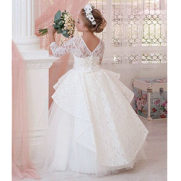 ivory white flower girl dress lace tiered tulle o neck long sleeve girls first communion dress for ceremony birthday gown, Red;yellow
ivory white flower girl dress lace tiered tulle o neck long sleeve girls first communion dress for ceremony birthday gown, Red;yellow