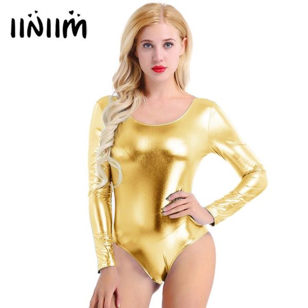 iiniim women shiny patent leather long sleeves one-piece thong high cut leotard dancing dress costumes for dance class, Black;red
iiniim women shiny patent leather long sleeves one-piece thong high cut leotard dancing dress costumes for dance class, Black;red