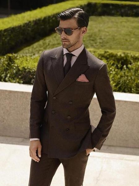 new groom tuxedos double breasted brown peak lapel groomsmen man suit mens wedding suits (jacket+pants+tie) 713, Black;gray
new groom tuxedos double breasted brown peak lapel groomsmen man suit mens wedding suits (jacket+pants+tie) 713, Black;gray