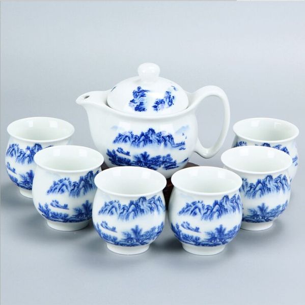 blue and white porcelain teapot double cup tea set blue and white landscape gift box packaging company meeting gift
blue and white porcelain teapot double cup tea set blue and white landscape gift box packaging company meeting gift