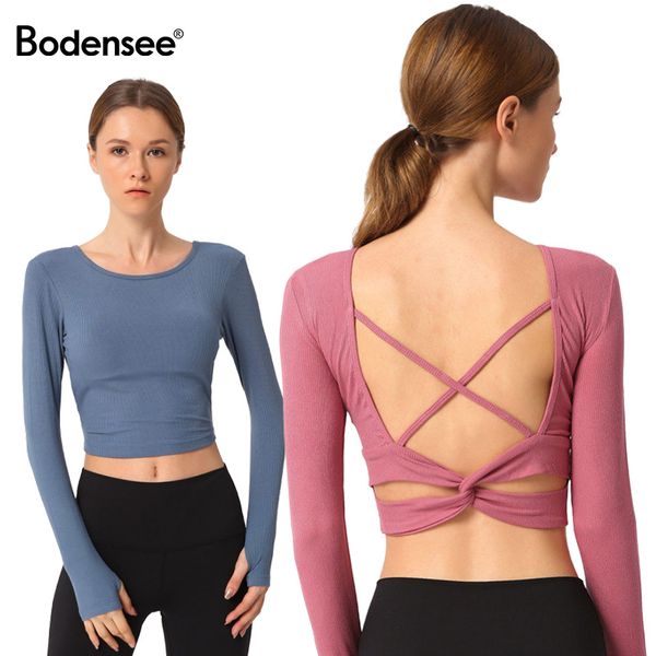 long sleeve gym yoga sports crop woman sport tshirt workout for women sportswear girls stretch workout gym running wear, White;red
long sleeve gym yoga sports crop woman sport tshirt workout for women sportswear girls stretch workout gym running wear, White;red