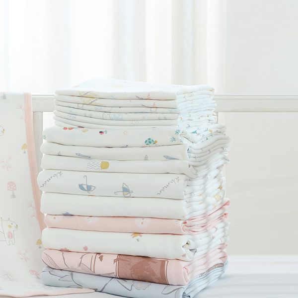 Cotton 83/85/95cm Muslin Square Newborn Blanket Diapers Swaddle Baby Stroller Cover Feeding Towel Sleepsack Infant Blanket Scarf