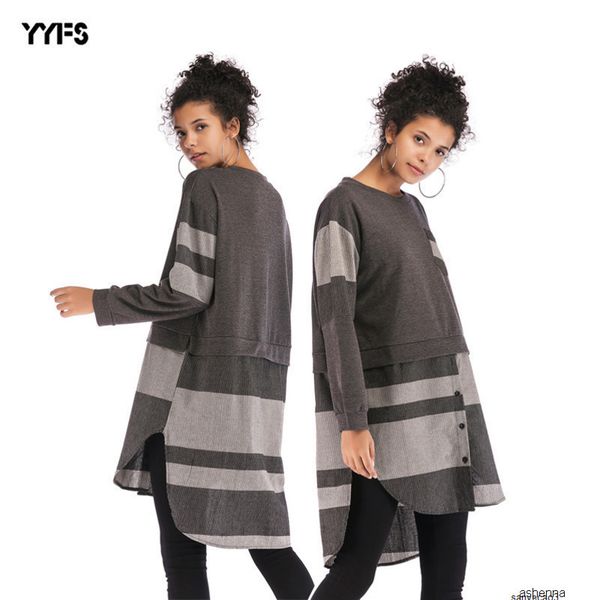 womens designer season stitching irregular plaid skirt contrast round neck loose dress femaleejldh, Black;gray
womens designer season stitching irregular plaid skirt contrast round neck loose dress femaleejldh, Black;gray