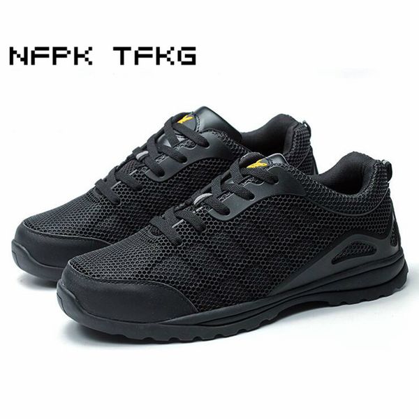 men fashion big size steel toe covers working safety shoes breathable puncture proof tooling security low boots protect comfort, Black
men fashion big size steel toe covers working safety shoes breathable puncture proof tooling security low boots protect comfort, Black