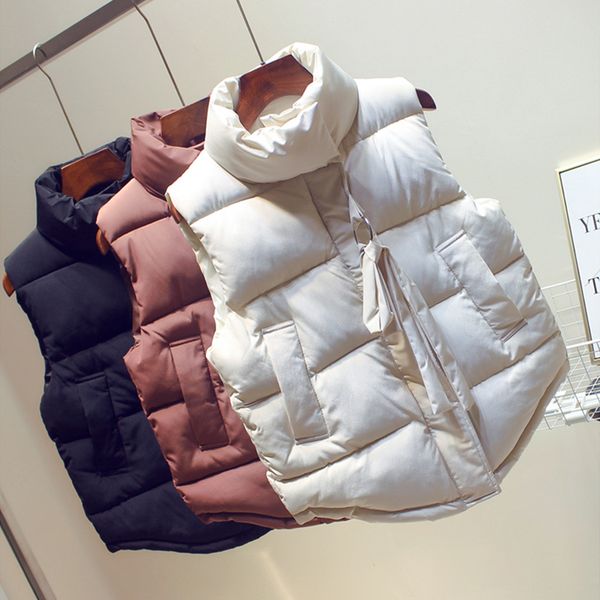 fmfssom new autumn solid zipper sashes women vest jacket casual padded warm outerwear cotton liner female black white
fmfssom new autumn solid zipper sashes women vest jacket casual padded warm outerwear cotton liner female black white