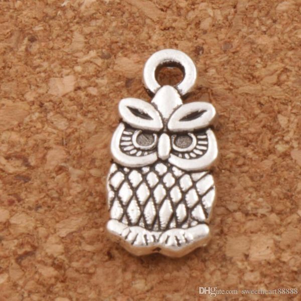 small owl charms pendants 7x15mm 200pcs lot antique silver fashion jewelry diy fit bracelets necklace earrings l987, Bronze;silver
small owl charms pendants 7x15mm 200pcs lot antique silver fashion jewelry diy fit bracelets necklace earrings l987, Bronze;silver