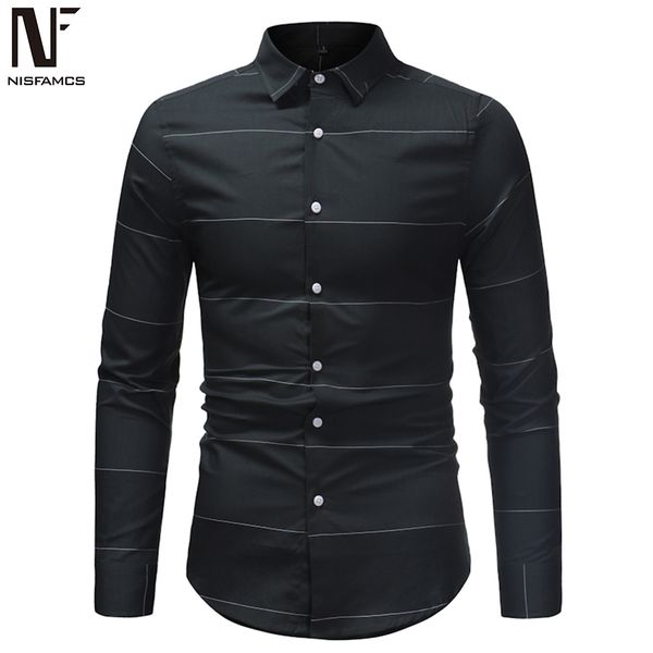 men slim shirts 4xl korean style brief stiped shirt long sleeve man business casual male social blouse 2019 autumn big size, White;black
men slim shirts 4xl korean style brief stiped shirt long sleeve man business casual male social blouse 2019 autumn big size, White;black