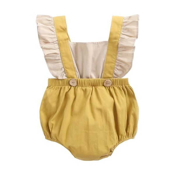 baby rompers short sleeve bodysuits clothing infant summer baby girl pure color splicing conjoined dorsal band two false pieces, Blue
baby rompers short sleeve bodysuits clothing infant summer baby girl pure color splicing conjoined dorsal band two false pieces, Blue