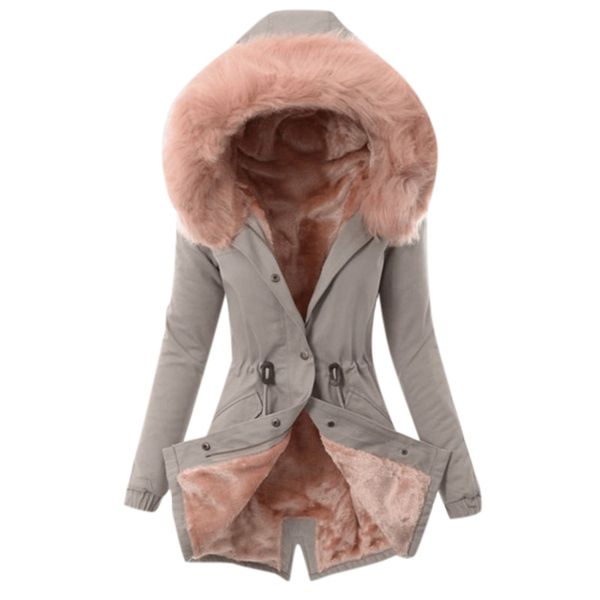 wool liner winter woman coats 2019 thicken warm long jacket hooded single breasted women's park abrigos mujer invierno 2019, Black
wool liner winter woman coats 2019 thicken warm long jacket hooded single breasted women's park abrigos mujer invierno 2019, Black