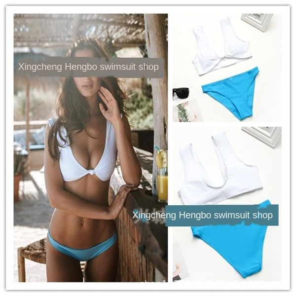 split triangle swimwear features is the deduction of the v-character gathered swimsuit bikini back-leaking hipster bikini, White;black
split triangle swimwear features is the deduction of the v-character gathered swimsuit bikini back-leaking hipster bikini, White;black