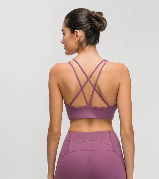 lu-25 2020 new women sports nude feeling bra yoga workout gym vest backless bra running fitness lady underwear, White;red
lu-25 2020 new women sports nude feeling bra yoga workout gym vest backless bra running fitness lady underwear, White;red