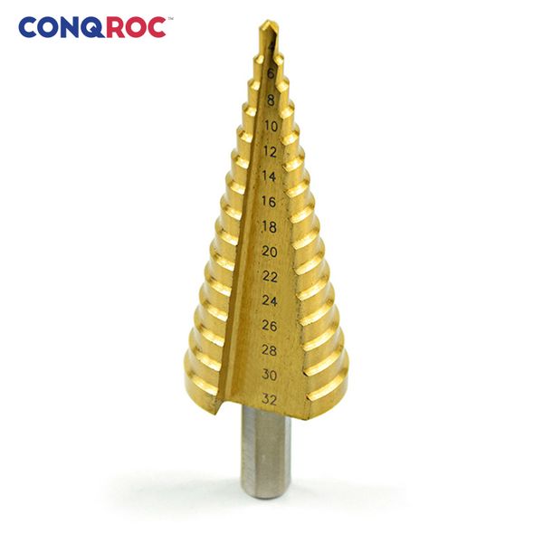 4~32mm step drill bit titanium coated triangle shank hss4241 pagoda drill bit wood metal pvc hole cutter hole opener
4~32mm step drill bit titanium coated triangle shank hss4241 pagoda drill bit wood metal pvc hole cutter hole opener