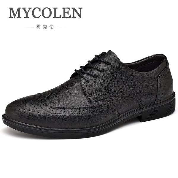 mycolen brand designer leather men shoes business dress shoes men brogue derby for male comfortable flats heren schoenen, Black
mycolen brand designer leather men shoes business dress shoes men brogue derby for male comfortable flats heren schoenen, Black