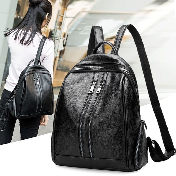 new genuine leather women bag fashion casual multifunctional double zipper backpack ladies backpack travel
new genuine leather women bag fashion casual multifunctional double zipper backpack ladies backpack travel