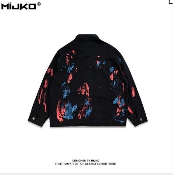 mens designer splash paint jackets street denim jacket luxury men streetwear brand jacket wear on both sides clothing wholesales, Black;brown
mens designer splash paint jackets street denim jacket luxury men streetwear brand jacket wear on both sides clothing wholesales, Black;brown