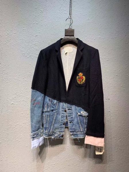 мужчин hi улица смешанные шерсти лоскутная джинсовая blazer куртка тонкий fit, Black;brown
мужчин hi улица смешанные шерсти лоскутная джинсовая blazer куртка тонкий fit, Black;brown