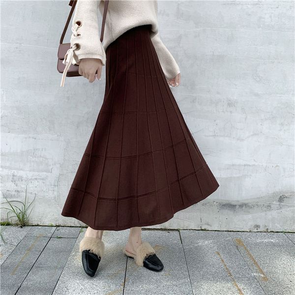 womens a-line long skirt elastic high-waist female plus-size loose hip-slim vintage casual autumn winte knitted skirt, Black
womens a-line long skirt elastic high-waist female plus-size loose hip-slim vintage casual autumn winte knitted skirt, Black