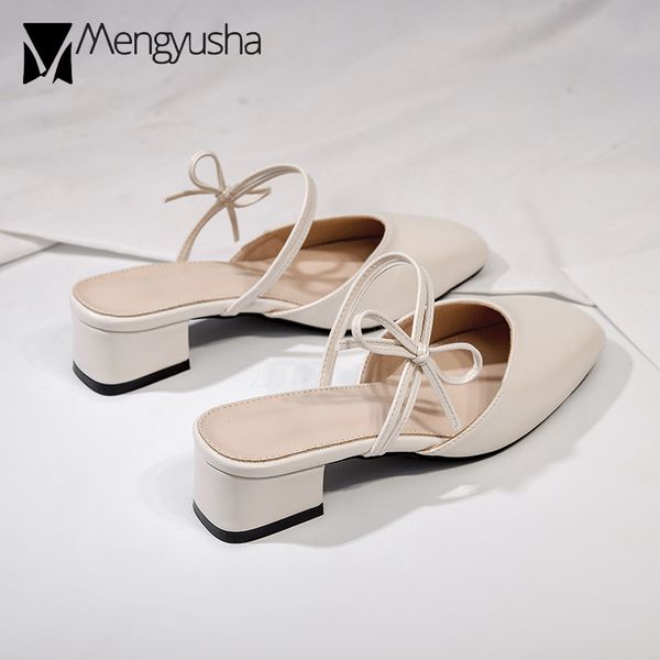 slippers chunky heel mules women bowtie ankle band square toe med-high heels slides female flip flops summer femme pantoufles, Black
slippers chunky heel mules women bowtie ankle band square toe med-high heels slides female flip flops summer femme pantoufles, Black