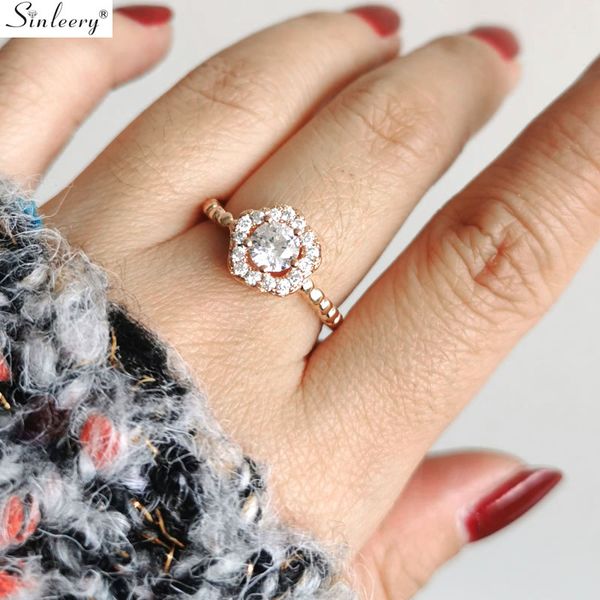 sinleery dazzling flower shape wedding rings rose gold color full tiny crystal engagement rings for women jewelry jz425 ssc, Slivery;golden
sinleery dazzling flower shape wedding rings rose gold color full tiny crystal engagement rings for women jewelry jz425 ssc, Slivery;golden