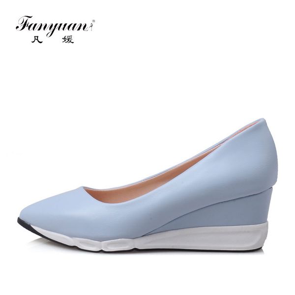 fanyuan 2018 women pointed toe pumps women fashion comfortable wedges shoes casual solid color slip-on ladies dress pumps, Black
fanyuan 2018 women pointed toe pumps women fashion comfortable wedges shoes casual solid color slip-on ladies dress pumps, Black