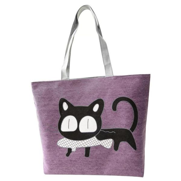 girl cat eat fish shopping bag shoulder women handbags beach tote bags handbags purple
girl cat eat fish shopping bag shoulder women handbags beach tote bags handbags purple