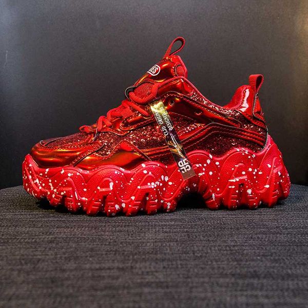 women shoes dad chunky sneakers women comfortable glossy thick sole ladies platform wave bottom trainers female running
women shoes dad chunky sneakers women comfortable glossy thick sole ladies platform wave bottom trainers female running