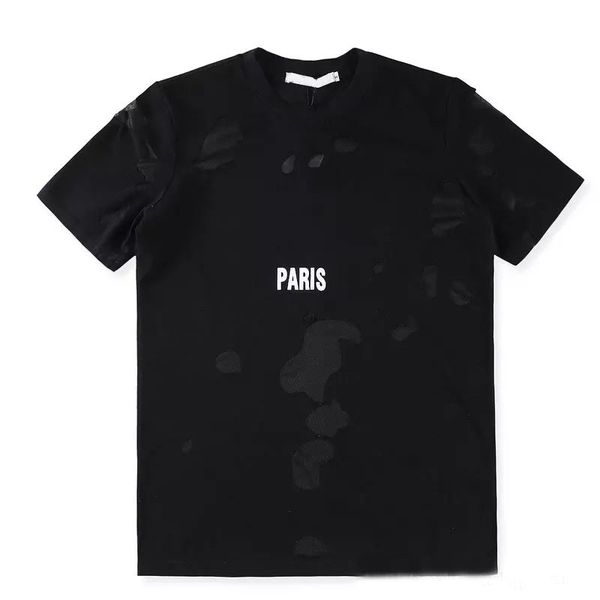 fashion mens designer brand design summer street wear europe paris fan made fashion men broken hole cotton tshirt casual women, White;black
fashion mens designer brand design summer street wear europe paris fan made fashion men broken hole cotton tshirt casual women, White;black